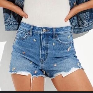 American Eagle Denim Mom Shorts 8